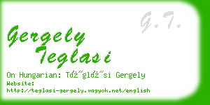 gergely teglasi business card